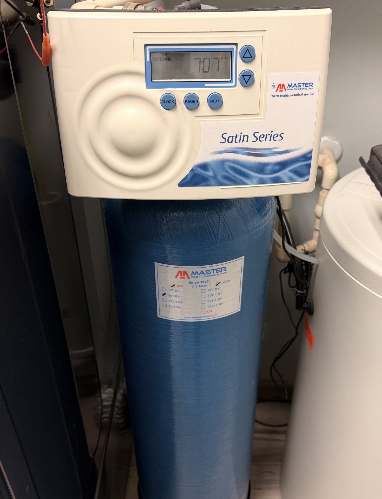 Water softener installation and setup